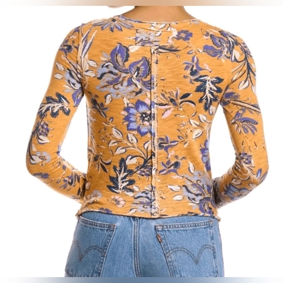 Free People Dreamed of You Floral Top Size XS - Picture 3 of 9